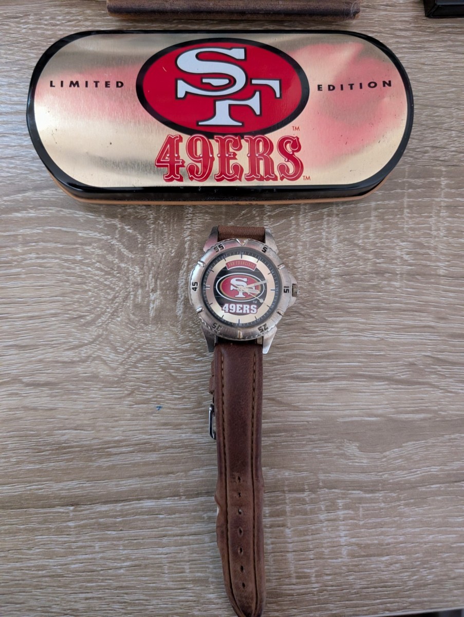 リース #492   American vintage Vintage NFL San Francisco 49ers Fossil Watch LI-1629 Super Bowl