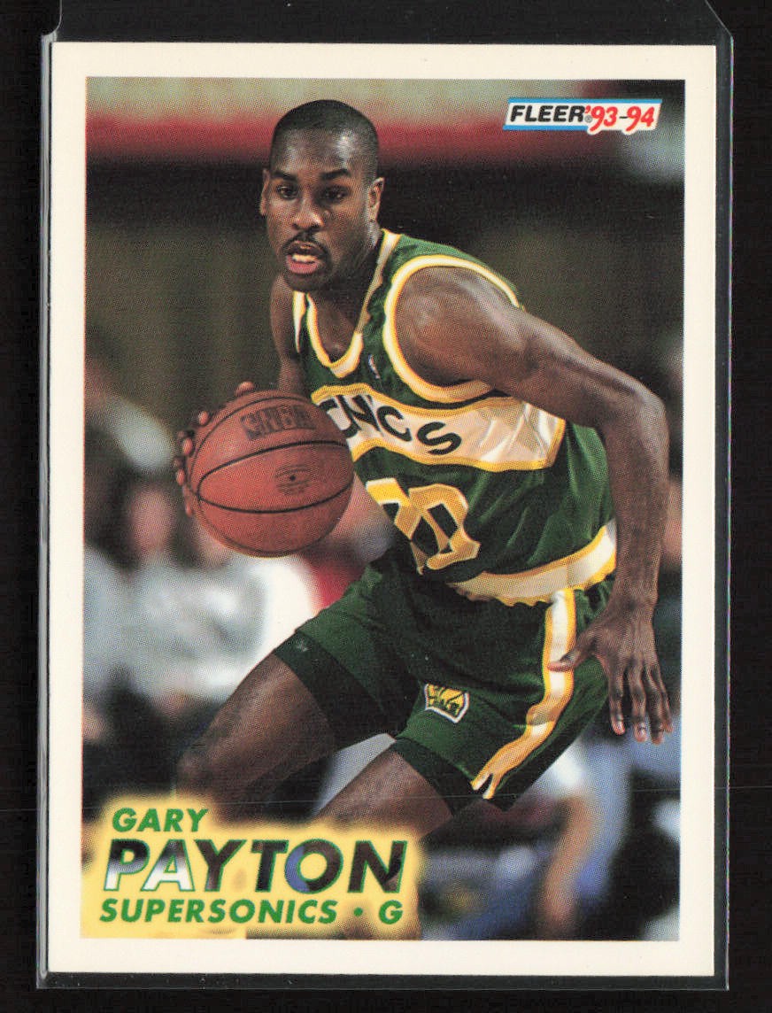 1993-94 Fleer #202 Gary Payton Seattle SuperSonics Near Mint or Better