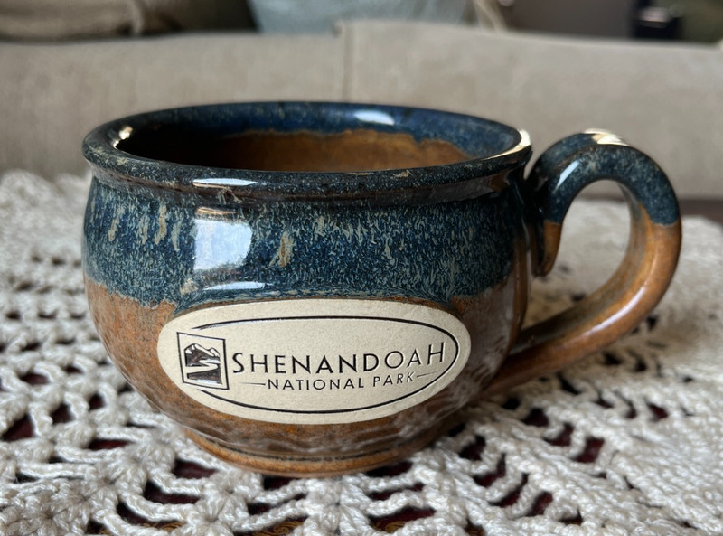 Shenandoah National Park coffee mug Sunset Hill Stoneware cup glass Virginia