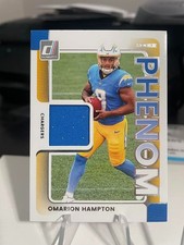 2025 Panini Donruss Omarion Hampton Rookie Phenom Patch Los Angeles Chargers