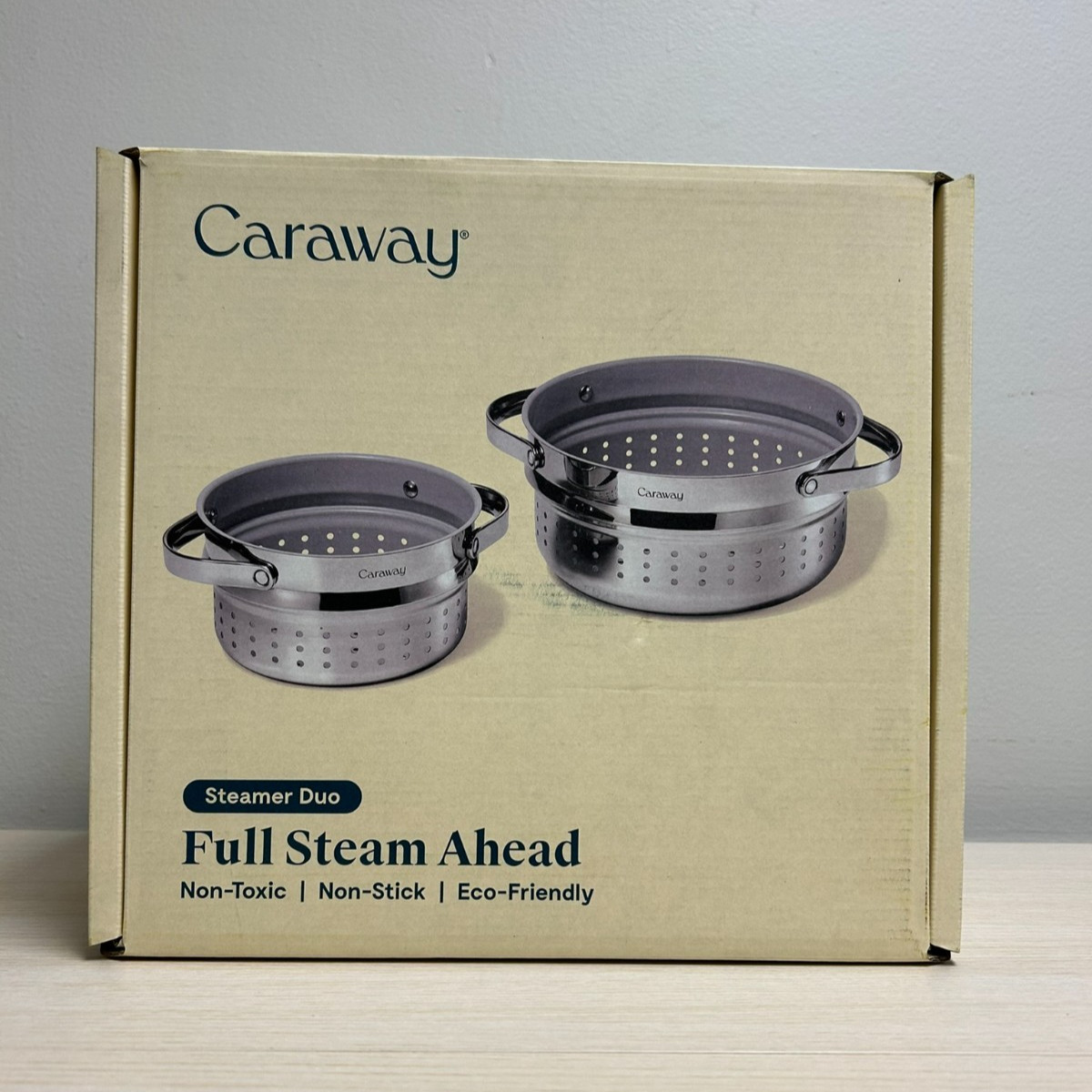 Caraway Stainless Steel Steamer Duo, CW-STDU-101