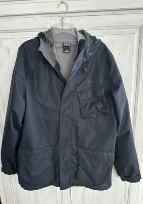 Nike Men's Therma-Fit Life 3-in-1 Dri-fit Parka Jacket Size XL Black Full Zip