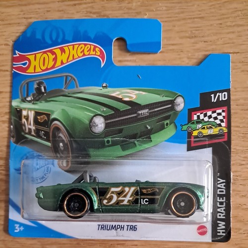 Hot Wheels X 3 British car models. Triumph TR6, DMC Delorean, Aston Martin. bnib - Picture 3 of 4
