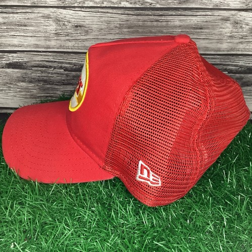 Kansas City Chiefs Trucker Hat Cap Red Adjustable New Era 9Forty NFL Football - Picture 3 of 6