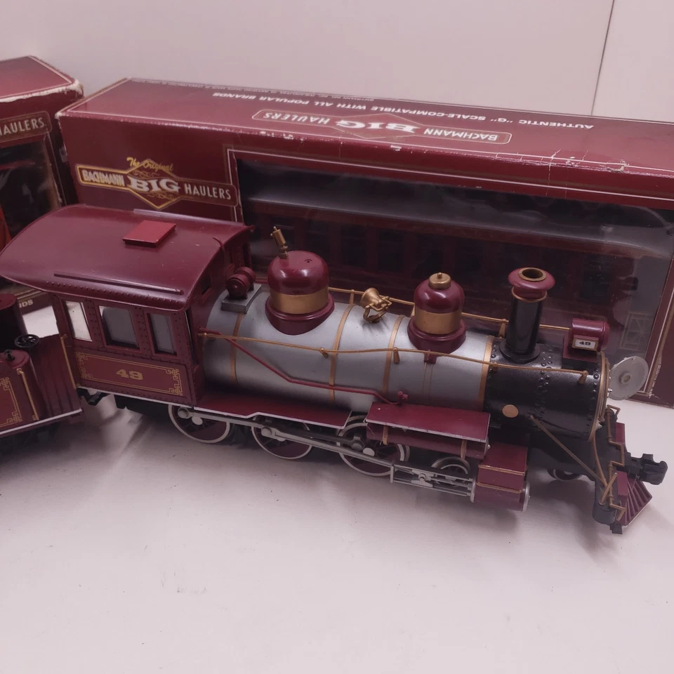 Bachmann Escala G Big Haulers THUNDERBOLT EXPRESS Juego de Tren #49 con Caboose y Coche Foto 3 de 4