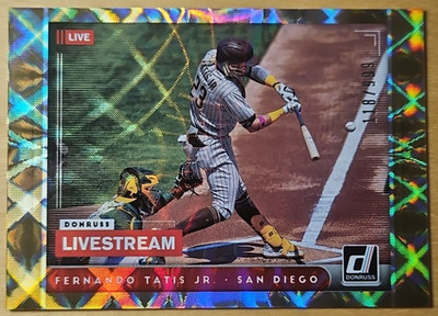 2021 Donruss Fernando Tatis Jr. #LS4 Livestream SN#/999 San Diego Padres Card