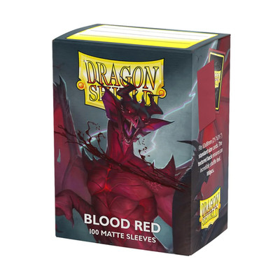 Dragon Shield Matte Blood Red 100 Kartenhüllen in Standardgröße
