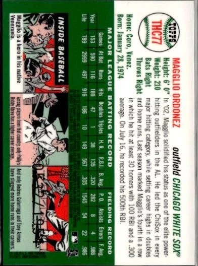 2003 Topps Heritage #THC77 Magglio Ordonez Chrome #/1954 - Image 2 of 2
