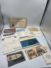 Vintage 1968 VW BEETLE DEALER INVOICE ORIGINAL Manual Service Booklets