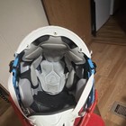 Riddell Full Face Football Helmet Small Blue Shell Red Facemask NOCSAE — photo 2