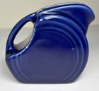 Fiesta Fiestaware Cobalt Blue Mini Disc Pitcher 5oz 3.25”
