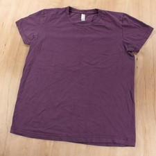 AMERICAN APPAREL Classic Girl blank t-shirt XL vtg 00s y2k usa made indie sleaze