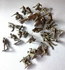 Vintage original 1960s Marx 54mm  WWII Battleground US Army soldiers 155mm gun