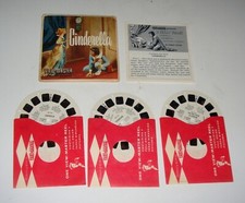 1953 Vintage Sawyer's View-Master Reel Set B313 CINDERELLA THUMBELINA PIED PIPER