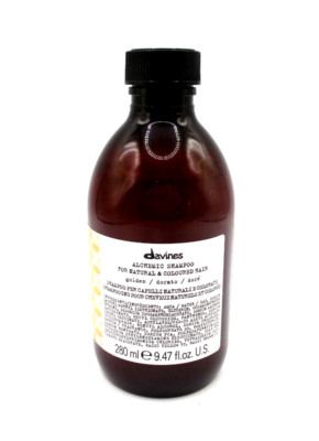Davines Alchemic Shampoo For Natural & Coloured Hair Golden ~ 9.47 oz / 280 ml ~