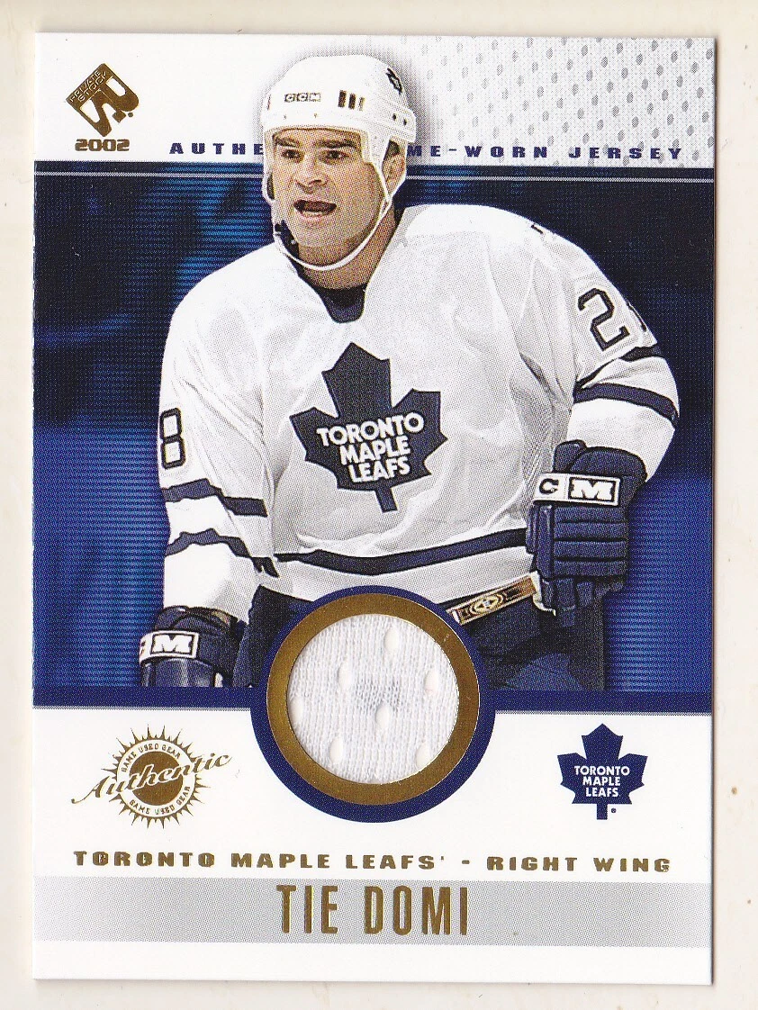 01-02 Pacific Private Stock Tie Domi Jersey Game Gear Maple Leafs 2001