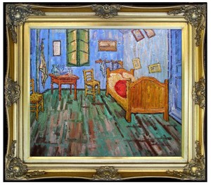 Details About Framed Van Gogh Artist S Bedroom 20x24 Repro Hand Painted Oil Painting 20x24in