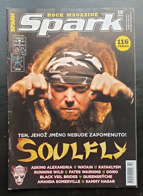 SOULFLY COVER, AMANDA SOMERVILLE, No. 10 / 2013, CZECH MUSIC MAGAZINE SPARK