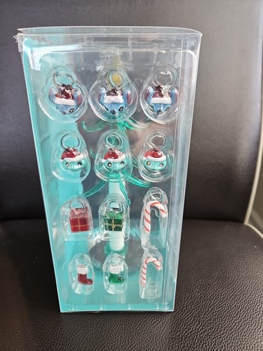 8" Ruz Disney Stitch Weihnachten Miniatur Glas Baumschmuck 2024 - Bild 2 von 4