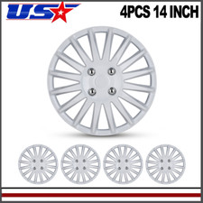 14inch Set Of 4 Wheel Covers Snap On Full Hub Caps Fits R14 Tire Steel Rim New