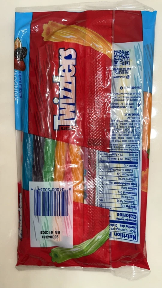 TWIZZLERS Twists RAINBOW Licorice Candy 12.4 oz Bag FREE SHIP - Image 2 of 2