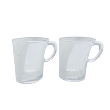 SENSEO Tassen H 8,3 cm Kaffeetassen Glas Douwe Egberts weiß Set