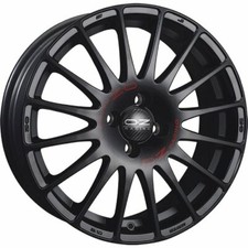 OZ RACING SUPERTURISMO GT MATT BLACK RED LETTERING ALLOY WHEEL 14X6 ET15 4X108