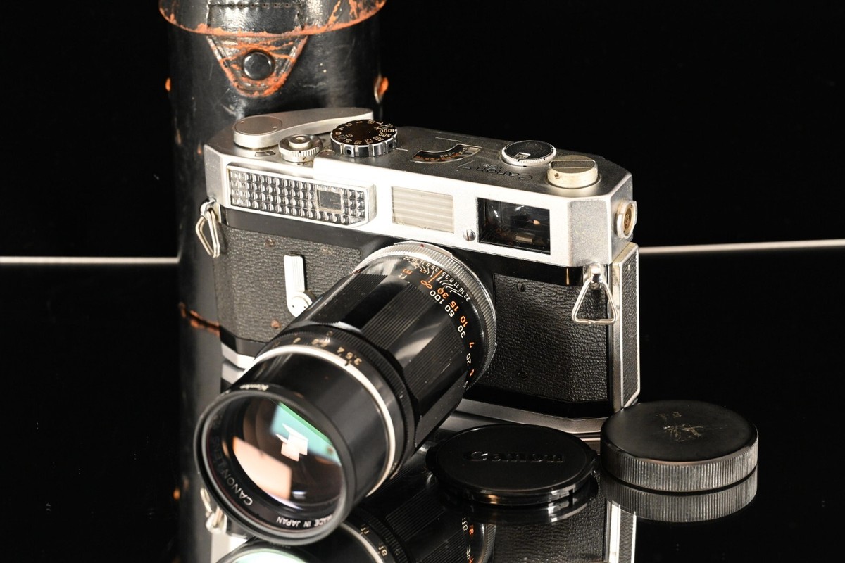 キヤノン Canon MODEL 7 Canon Model 7 Rangefinder Film Camera w/135mm f3.5 [Exc] Vintage