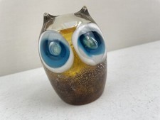 Gorgeous Heavy Glass? Resin?  OWL Paperweight Ornament 12 cm High VGC