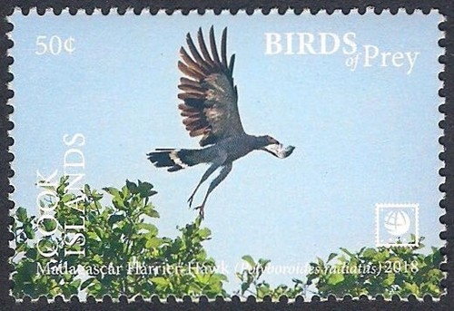 Cook Islands 2018 - Bird of Prey - Madagascar Harrier-Hawk