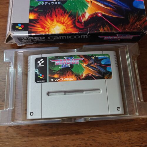 GRADIUS Ⅲ Japanese SNES Super Famicom Software Checked W/Box - Picture 2 of 3