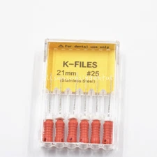 Dental Endo Stainless Steel K-Files REAMERS 21mm All Size Root Canal Hand Use