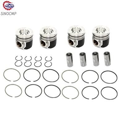 4pcs PISTON & RING SET 0.50 HYUNDAI D4CB FOR H-1 SATELLITE KIA SORENTO 2.5 LTR