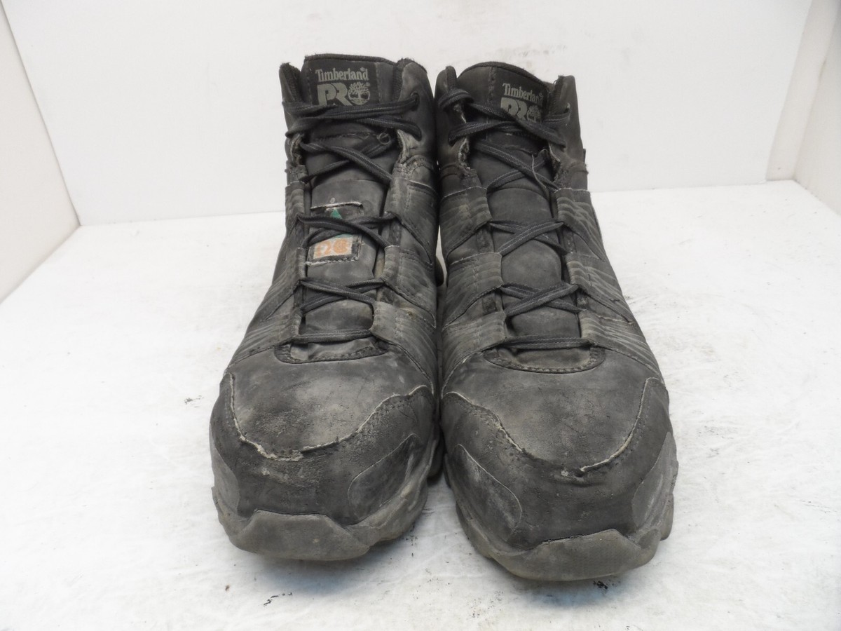 Timberland PRO Mens Powertrain Mid AT ESD Safety Work Boots  display picture 2