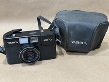 YASHICA MF-2 35mm Point Shoot Film Camera with 38mm F/4 Lens Case - Read