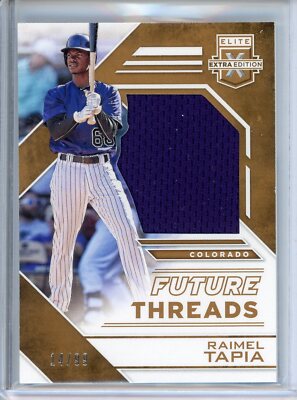 2016 Elite Extra Future Threads Silhouettes Holo Gold #13 Raimel Tapia /99