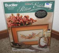 BUCILLA RIBBON EMBROIDERY KIT~~ VICTORIAN SPRAY #40972~~NIP~NOS