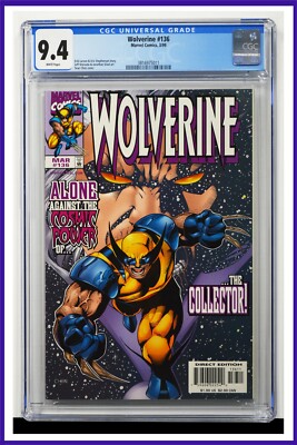 Wolverine #136 CGC Graded 9.4 Marvel March 1999 White Pages Comic