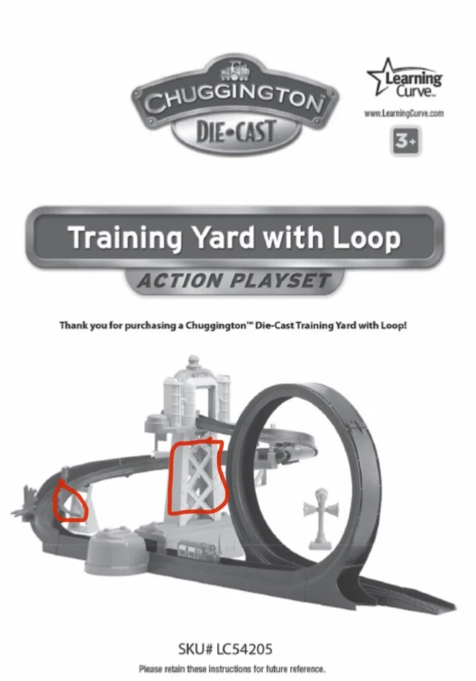 Patio de entrenamiento Disney Chuggington con lazo, faltan 2 piezas, ver imágenes. Foto 2 de 2