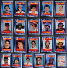 1987 Burger King All-Pro Series Baseball Cards U You Pick From Drop Down List