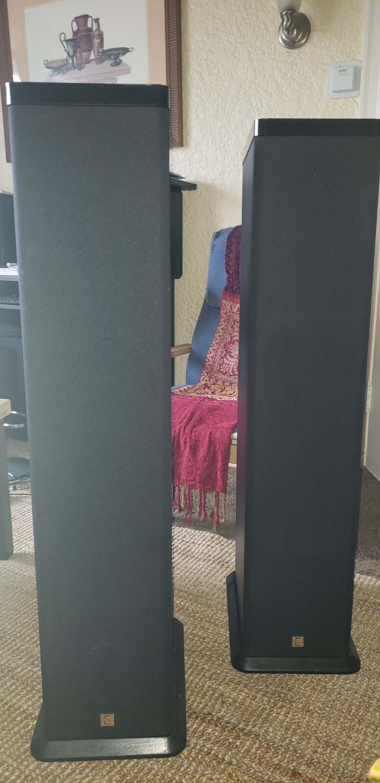 Eosone RSF600 Tower Speakers Arnie Nudell Design with Grills/Caps Very