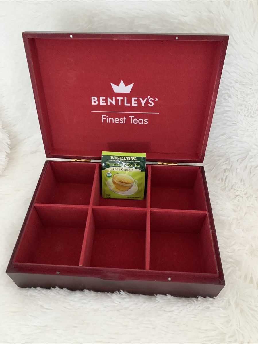 Bentley's Finest Tea Box, Six Tray, Red Felt Lined | eBay