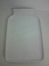 Serving Platter Ceramic White Mason Craft & More Storage 9x14