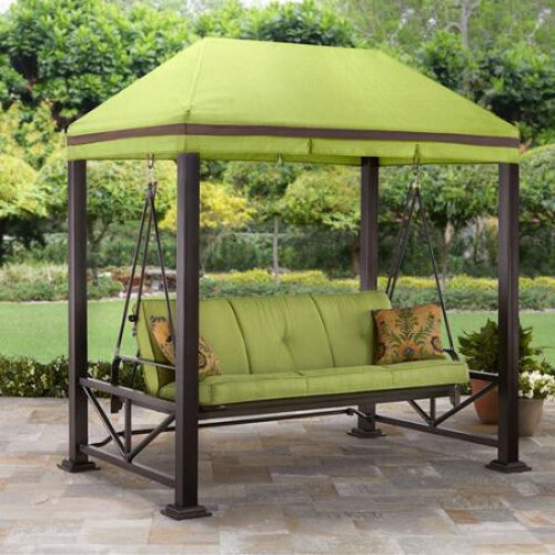 Mainstays Jefferson 3 Person Canopy Porch Swing For Sale Online Ebay