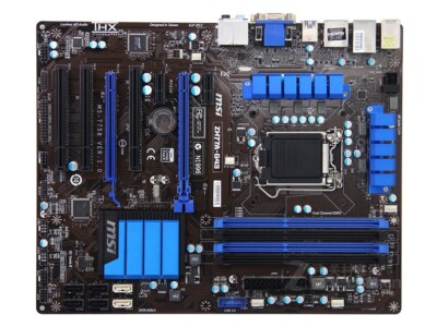 For MSI ZH77A-G43 motherboard H77 LGA1155 4*DDR3 32G DVI+VGA+HDMI ATX Tested OK