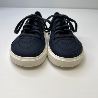 Crocs Shoe Men 5 Citilane Roka Sneaker Lace Casual Comfort Beach Navy Party Ex