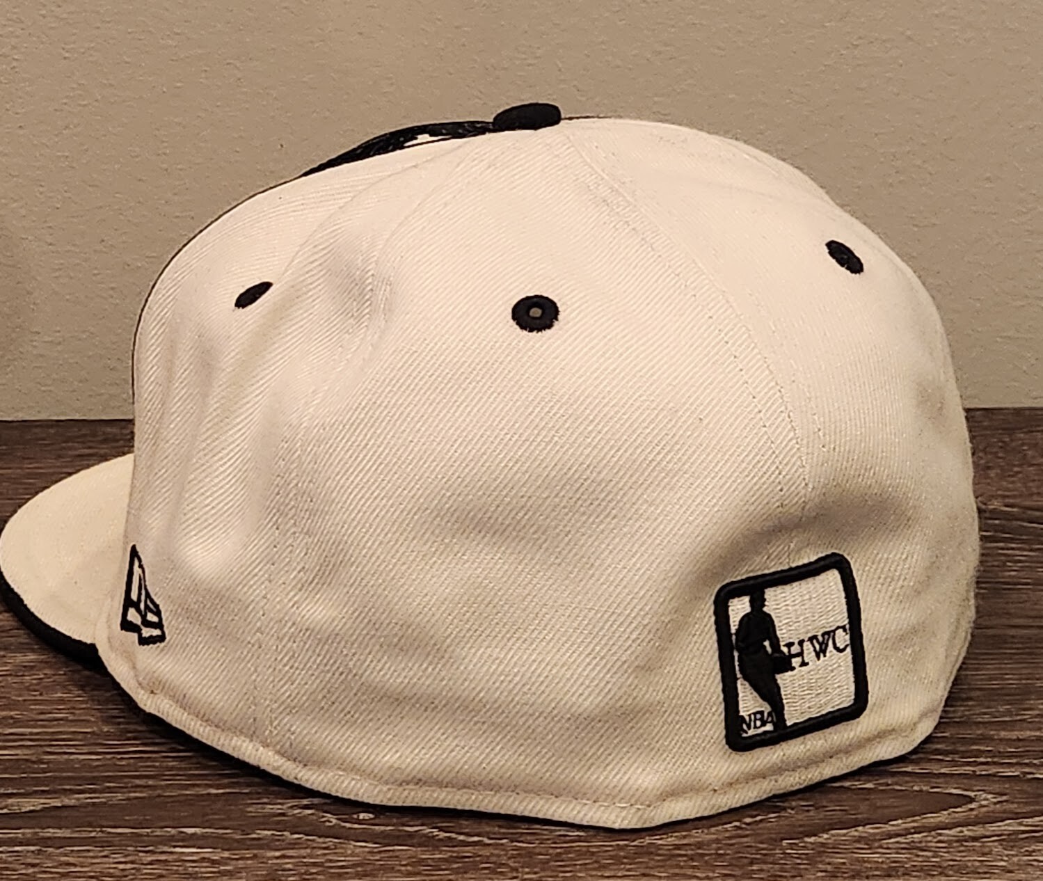 New Era San Antonio Spurs Mid-2000's Logoman Fitted Hat 7-1/2 NBA Basketball view 4