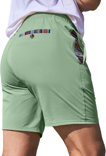 Men's Quick Dry Drawstring Shorts Stretch Athletic Beach Gym Casual - Picture 12 of 55