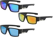 Locs Men's Mirrored Square Sunglasses LOC91085-MBRV  NEW  FREE Shipping 