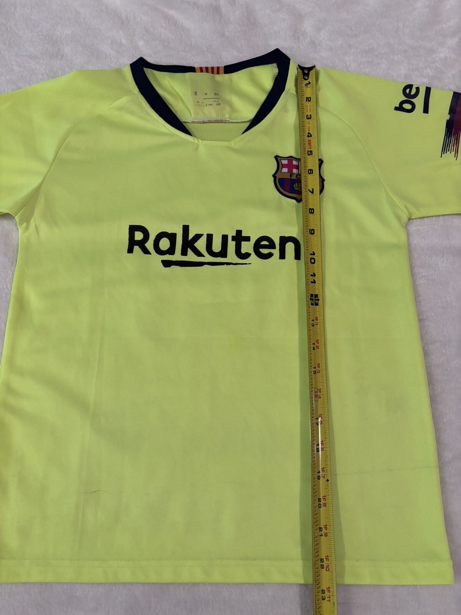 Lionel Messi Barcelona Jersey Size 26 Rakuten Futbol Kit Yellow